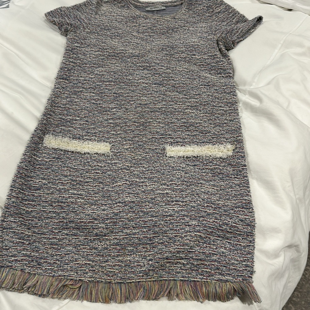 ZARA TWEED DRESS SIZE S WITH PEARL EMBELLISHMENTS - Picture 6 of 14